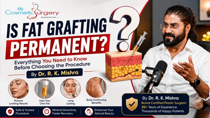 Is Fat Grafting Permanent? Expert guide by Dr. R. K. Mishra explaining fat transfer results and longevity